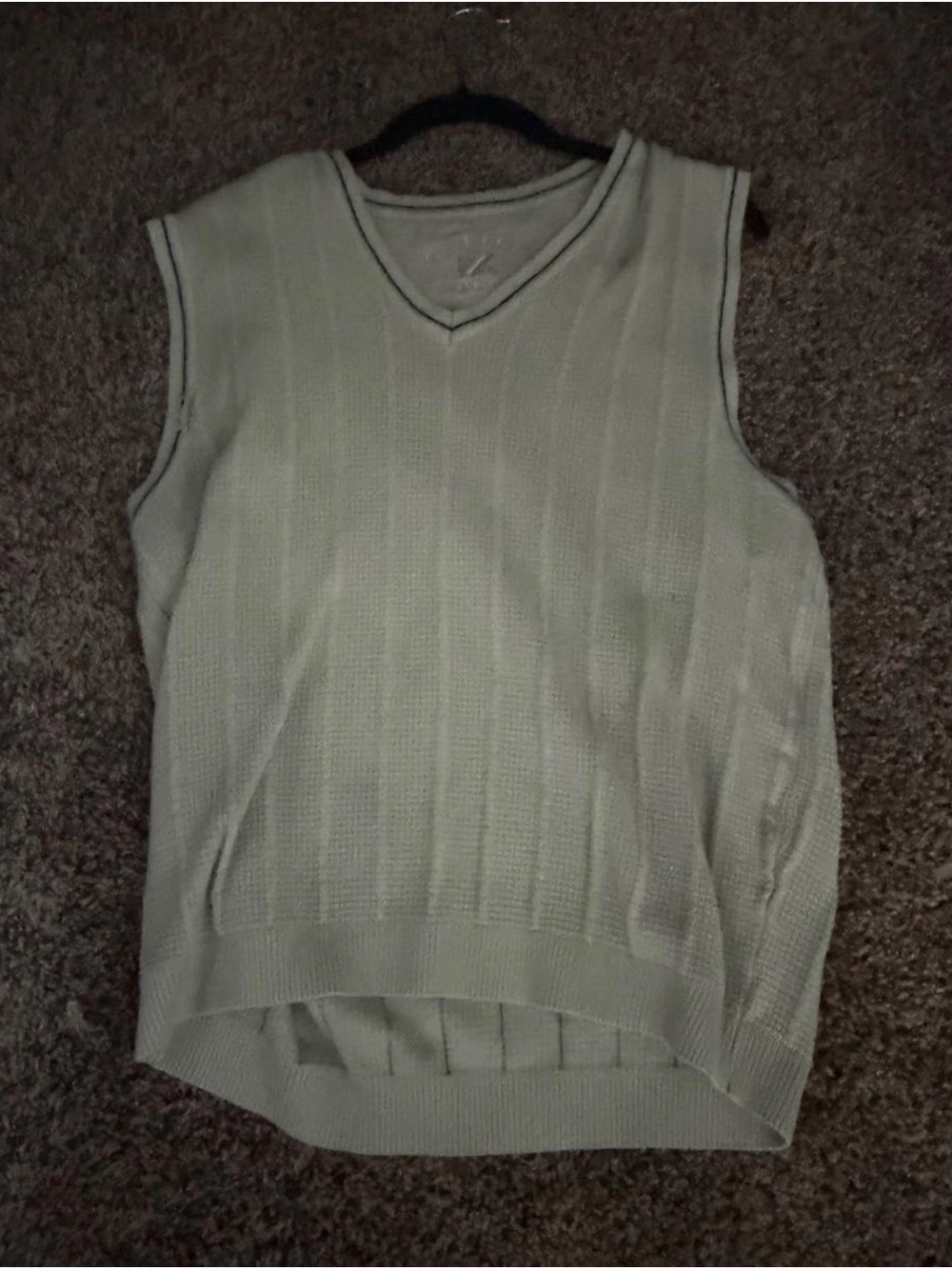 Cutter & Buck Sleeveless V-Neck Sweater Vest in Light Cream